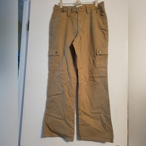 Womens Khaki Work Pants Taupe Color Size 8P